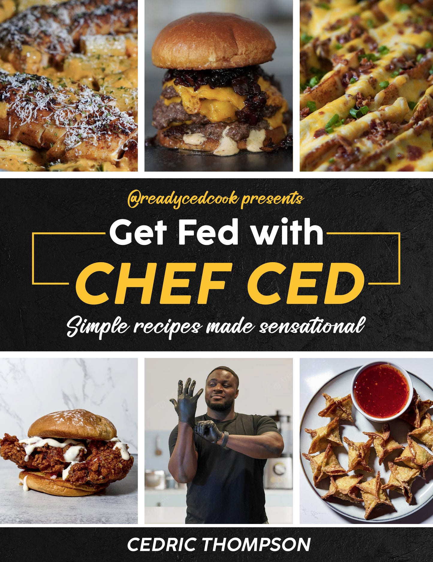 Hardcover Cookbook - Get Fed with Chef Ced